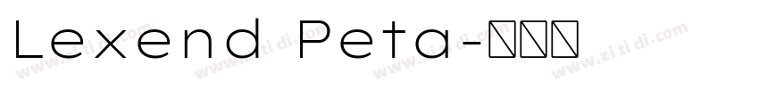 Lexend Peta字体转换